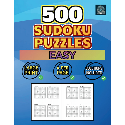 500 EASY Sudoku Puzzles