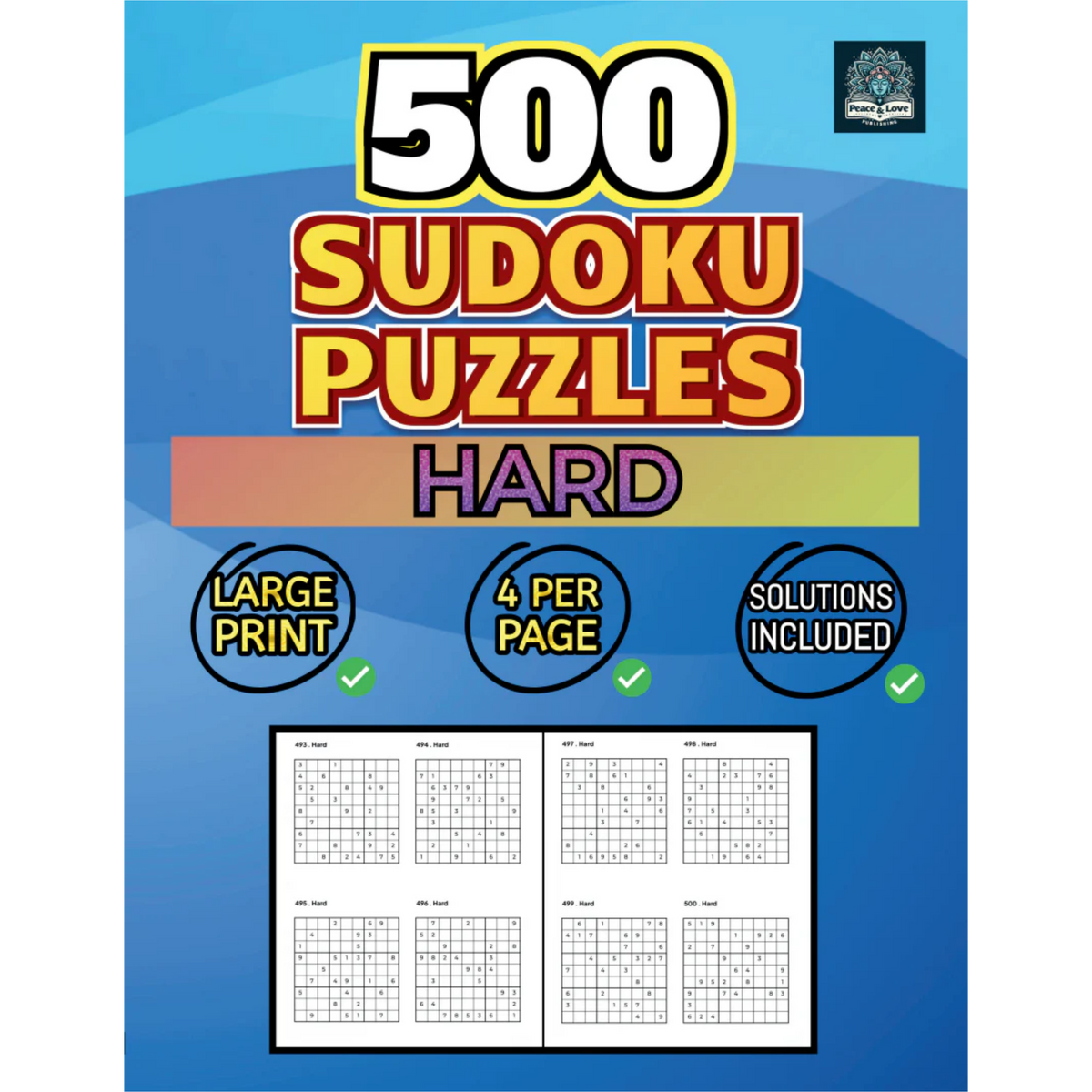 500 HARD Sudoku Puzzles