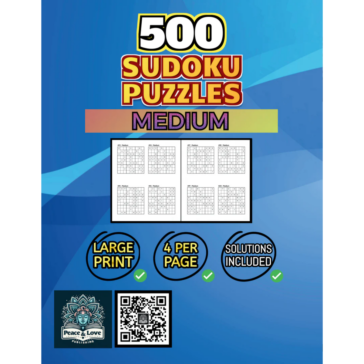 500 MEDIUM Sudoku Puzzles