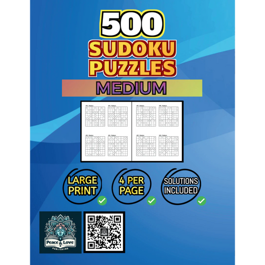 500 MEDIUM Sudoku Puzzles