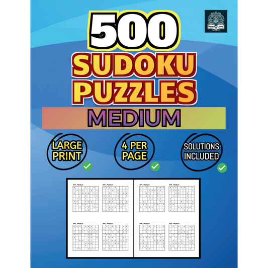 500 MEDIUM Sudoku Puzzles