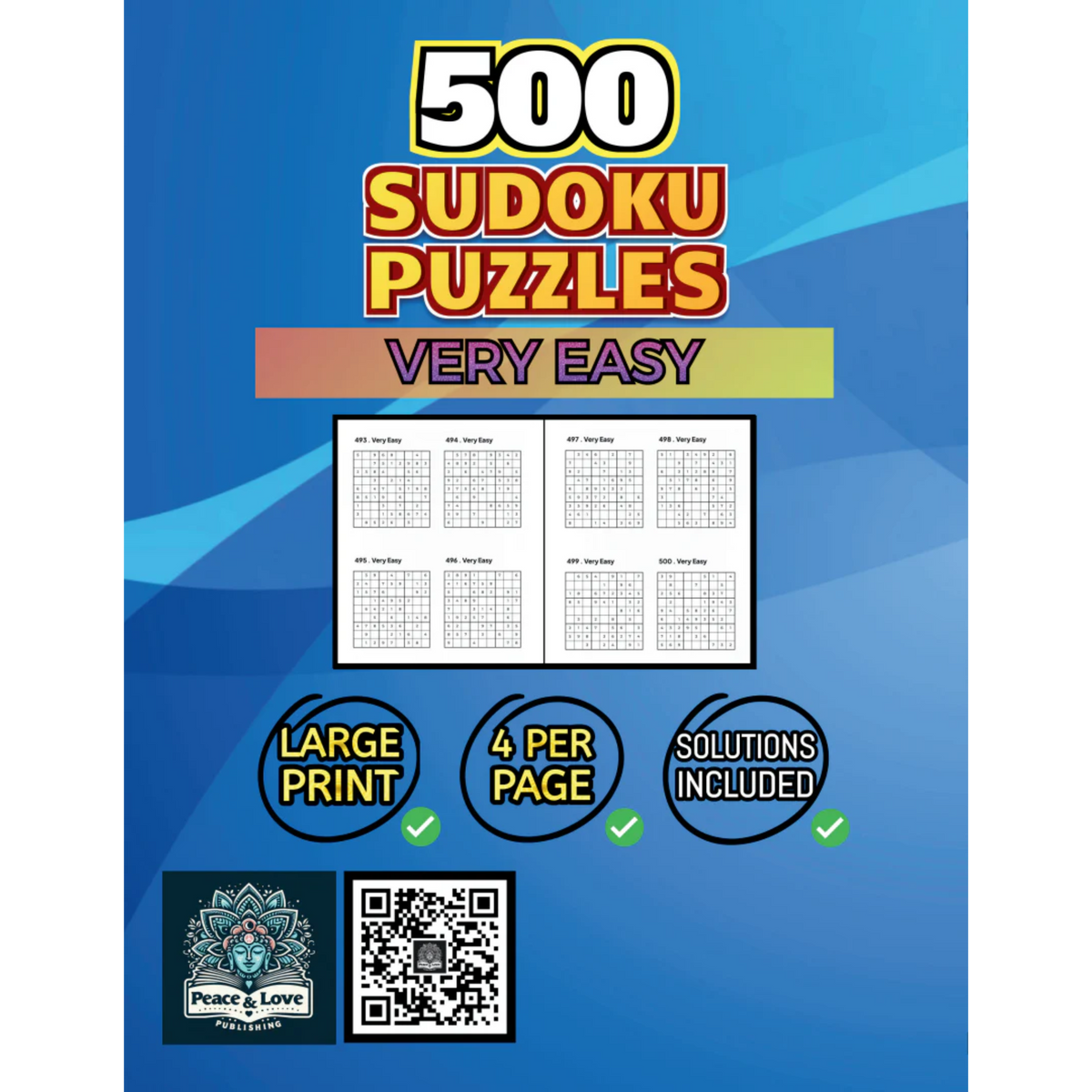 500 VERY EASY Sudoku Puzzles