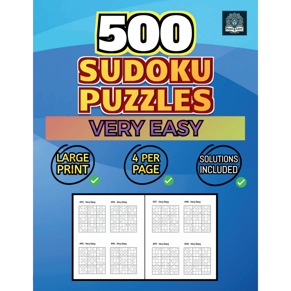 500 VERY EASY Sudoku Puzzles