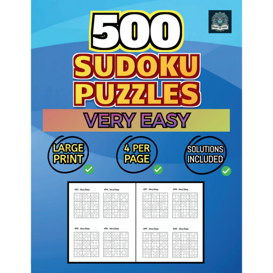 500 VERY EASY Sudoku Puzzles