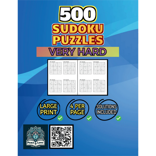 500 VERY HARD Sudoku Puzzles
