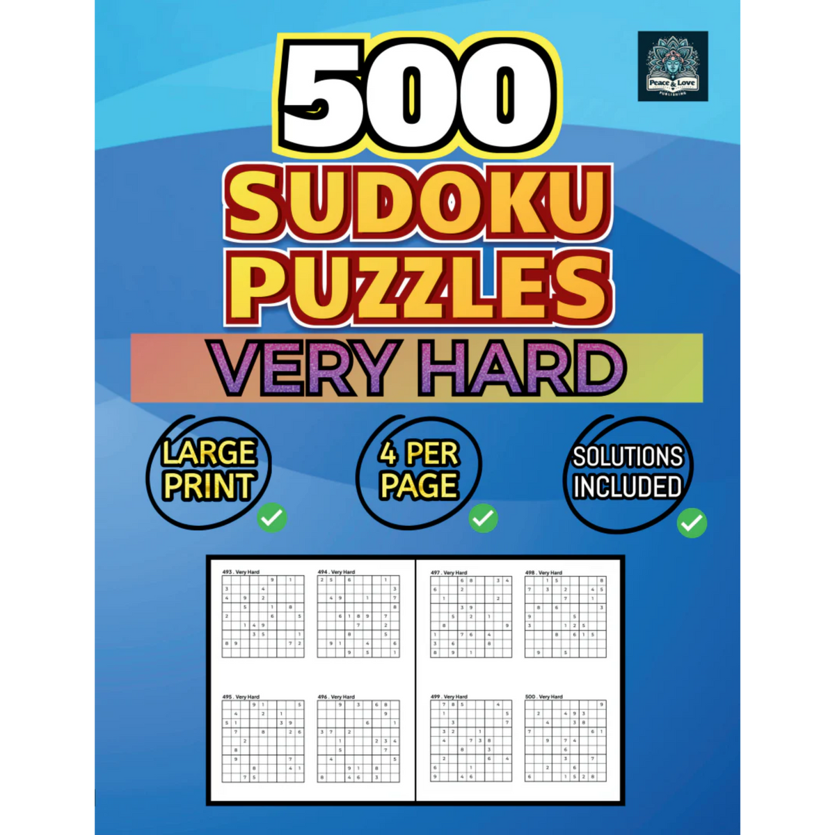 500 VERY HARD Sudoku Puzzles