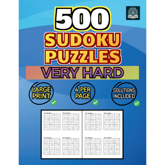 500 VERY HARD Sudoku Puzzles