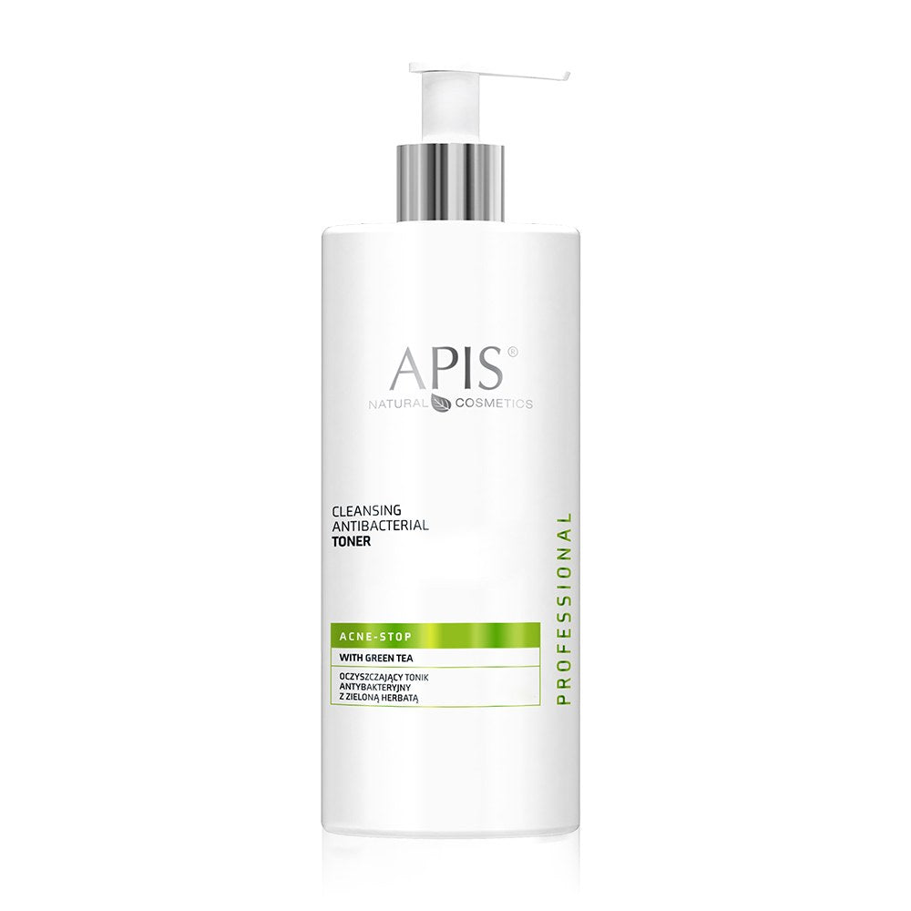 Apis ACNE-STOP Antibacterial Cleansing Toner with Green Tea | 500 ml