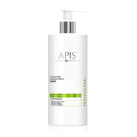 Apis ACNE-STOP Antibacterial Cleansing Toner with Green Tea | 500 ml