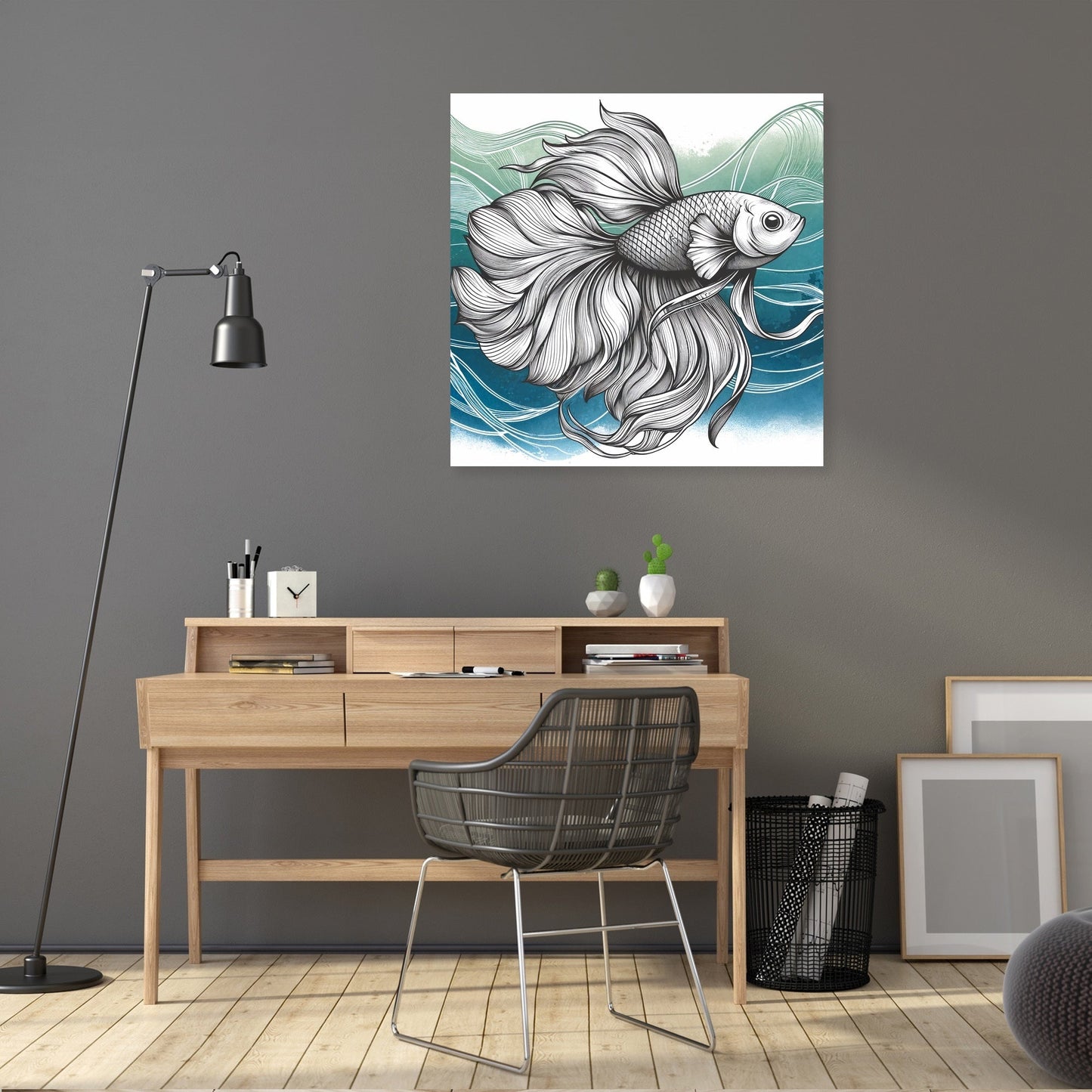 Graceful Swimmer Canvas