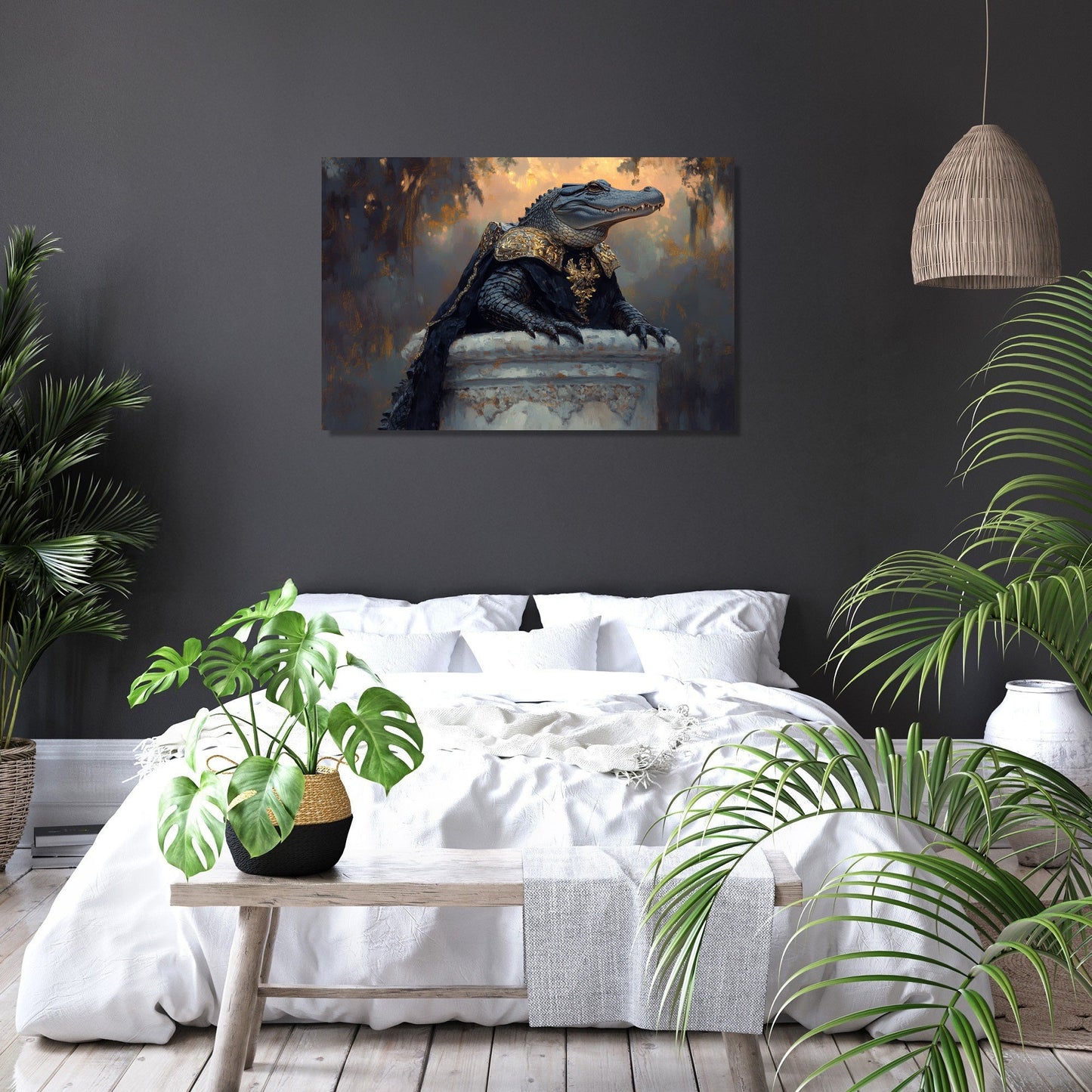 Armoured Alligator Canvas