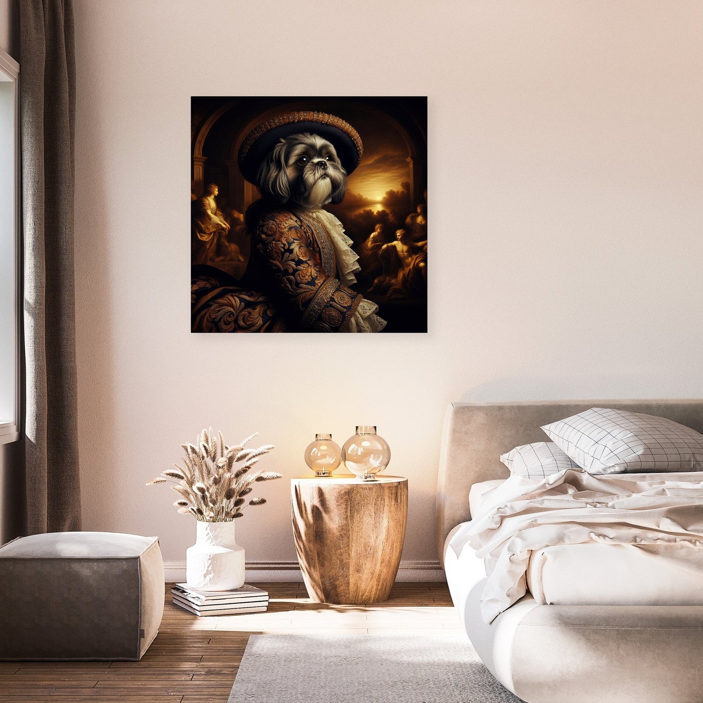 Baroque Shih Tzu Majesty Canvas