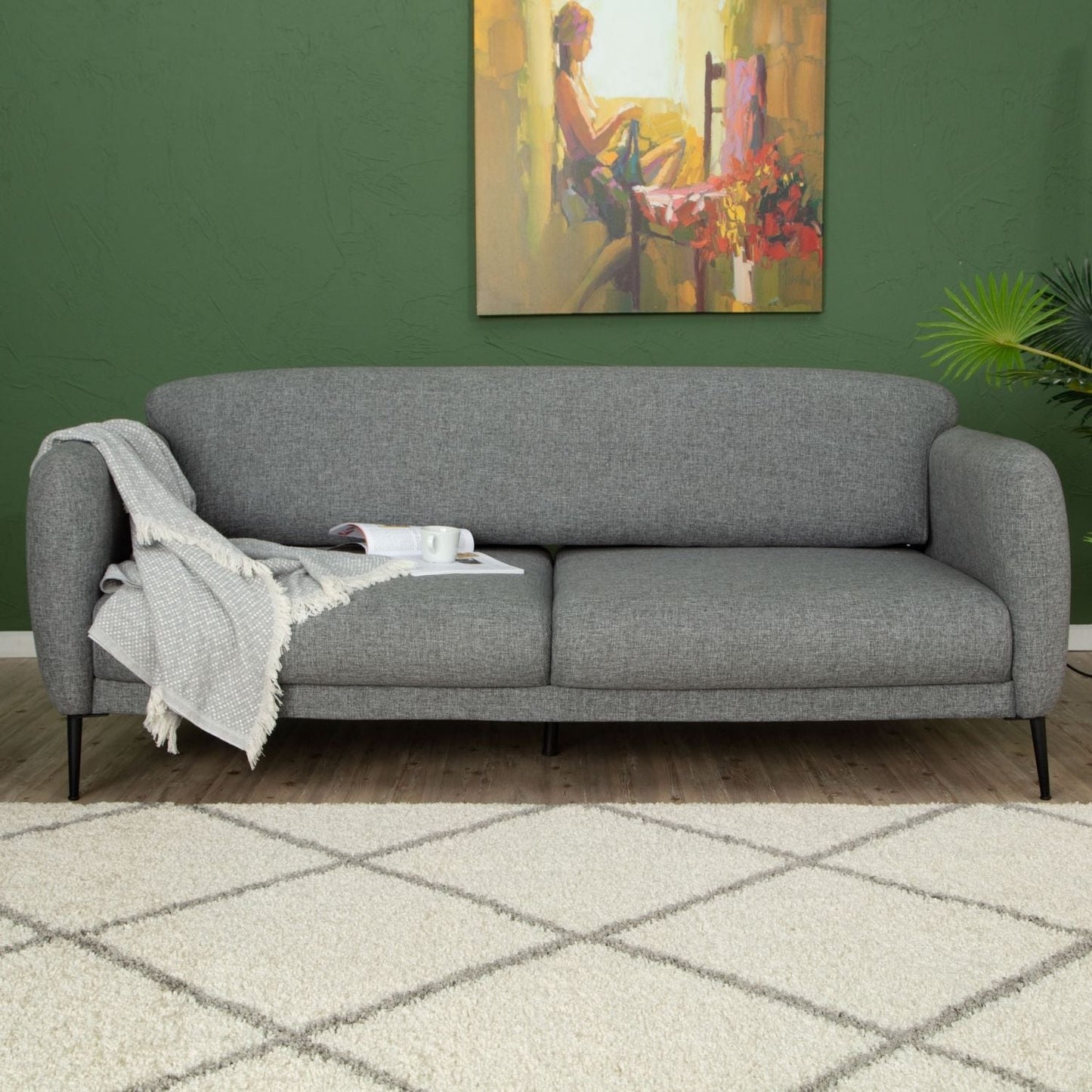 Moroccan Ivory Shaggy Rug | 500