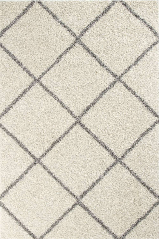 Moroccan Ivory Shaggy Rug | 500