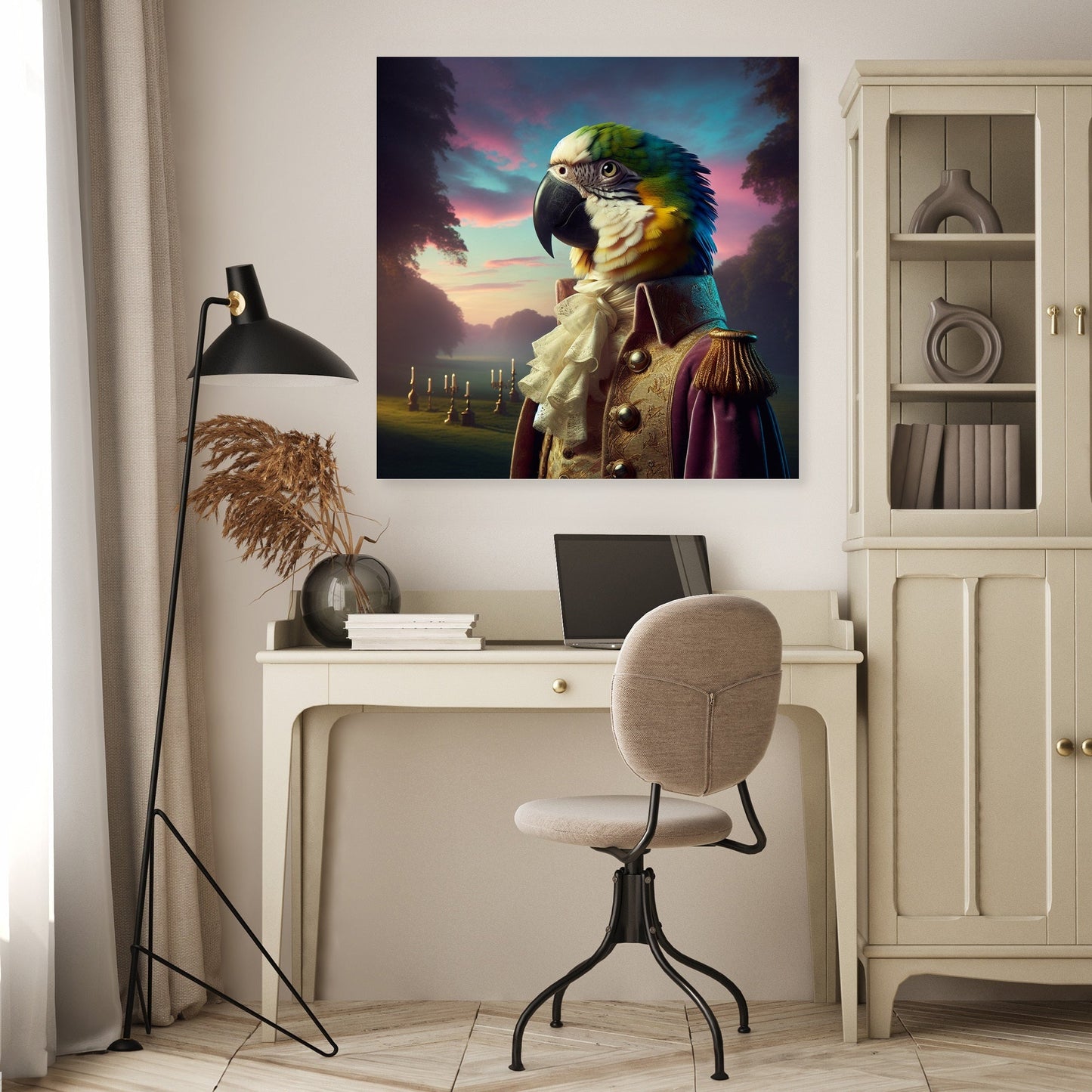 Regal Parrot Majesty Canvas