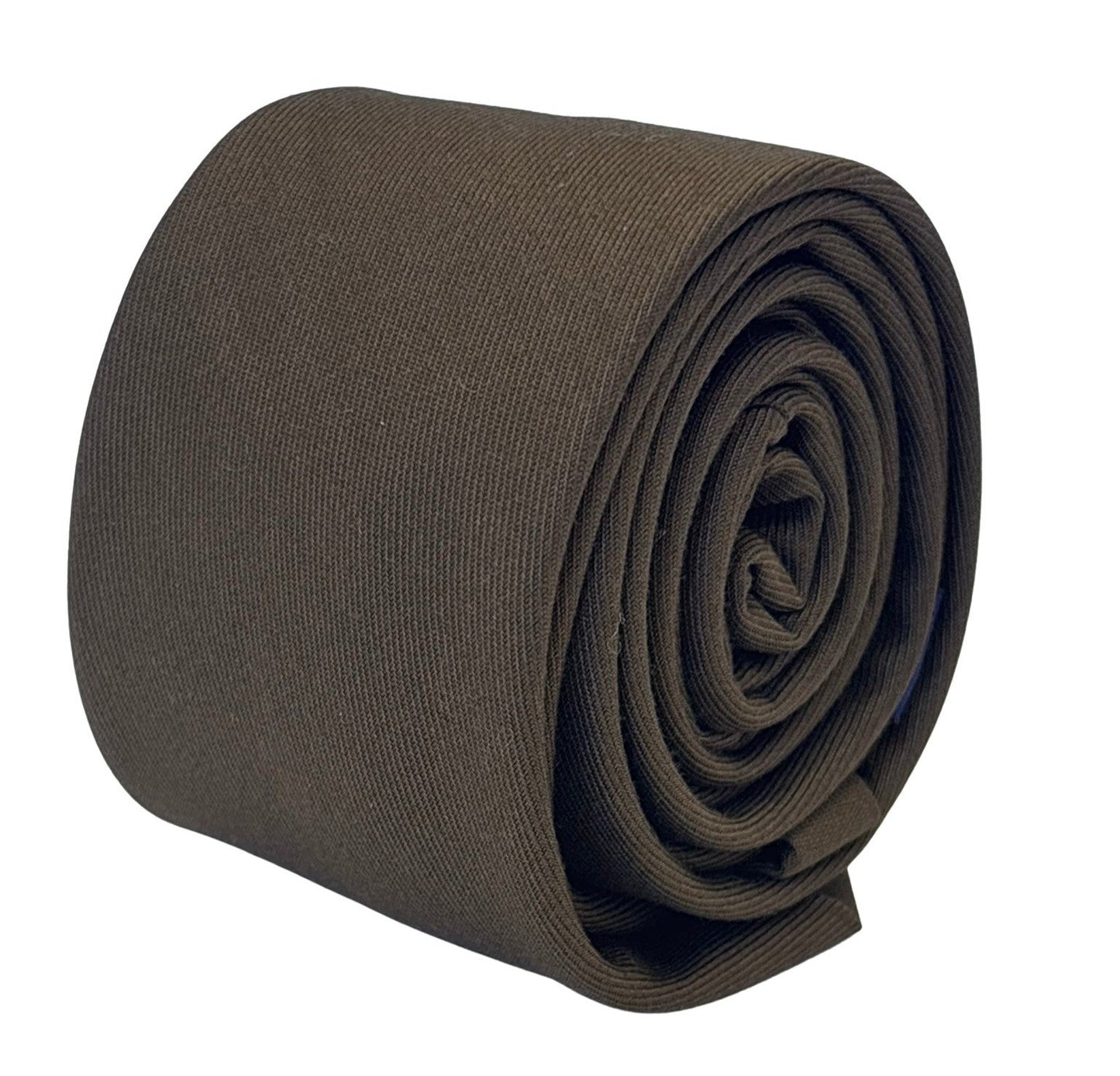 chocolate dark brown plain tie