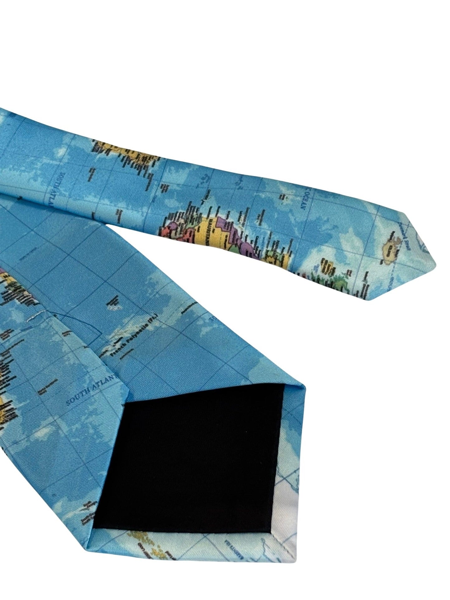 global world map design tie
