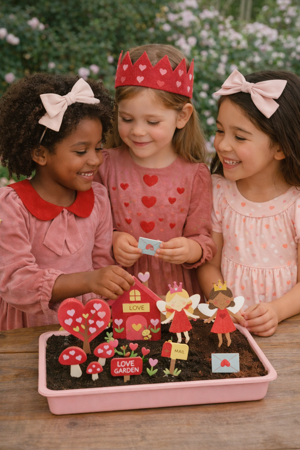 Fairy Garden Starter Kit (Apron,Tray, Shovel, Fairies, Soil & Seeds)