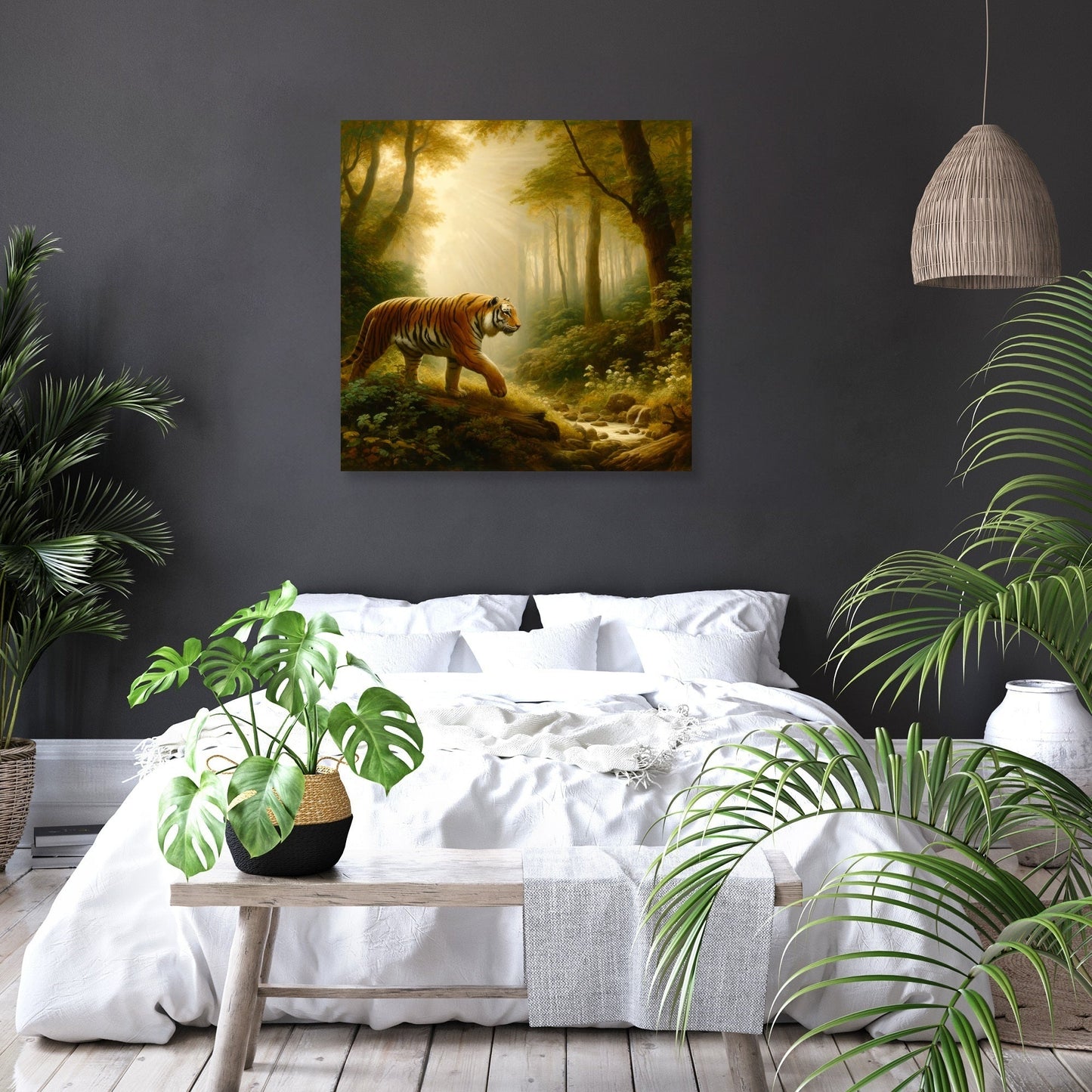 Classical Forest Tiger Canvas