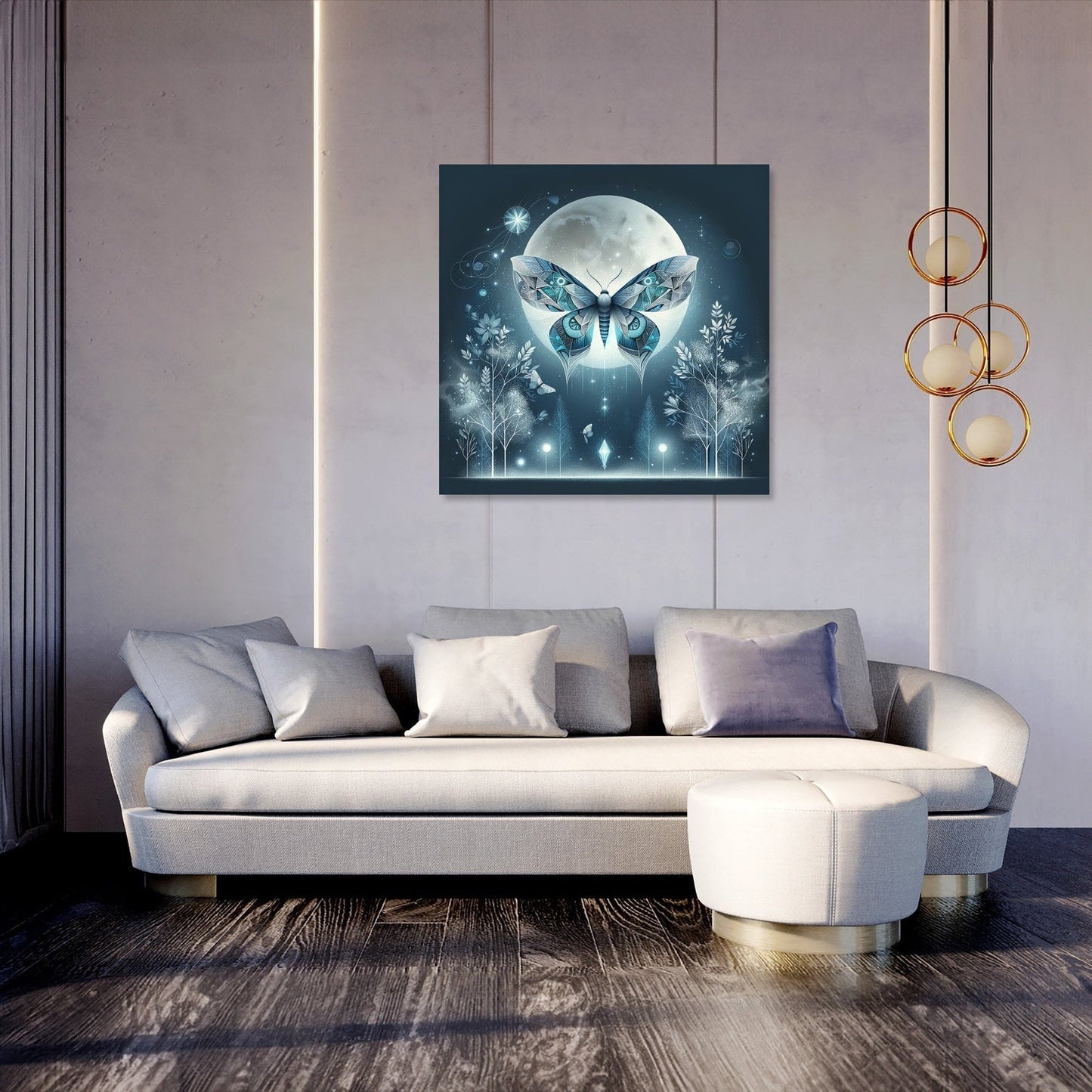 Mystical Moth Canvas