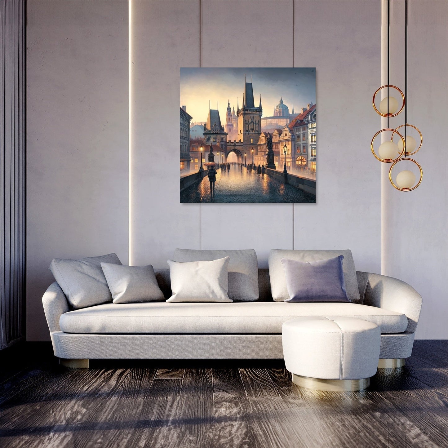 Prague Panorama Canvas