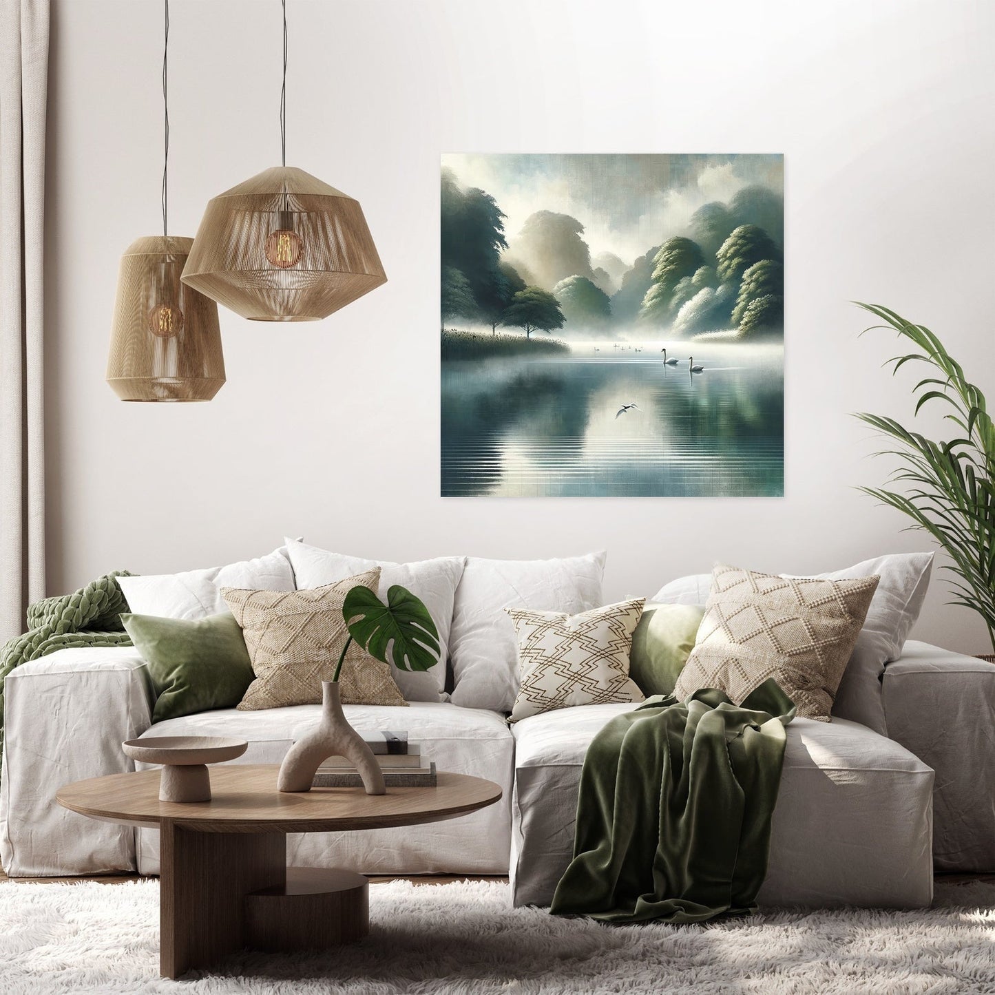 Cardiff Roath Park Lake Canvas