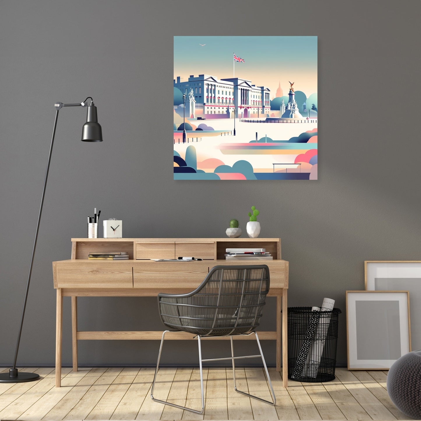 Modern Buckingham Palace Canvas