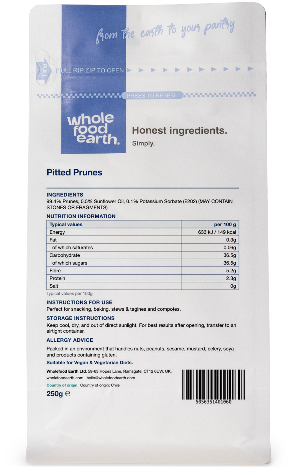 Pitted Prunes Medium Size