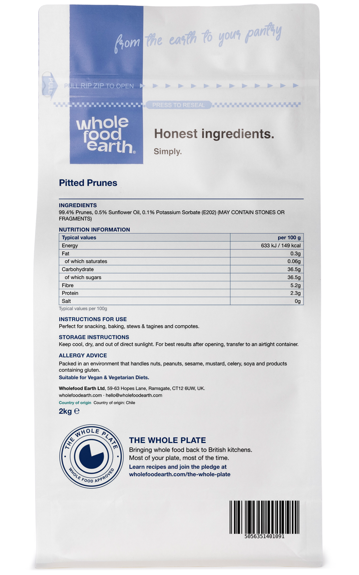 Pitted Prunes Medium Size