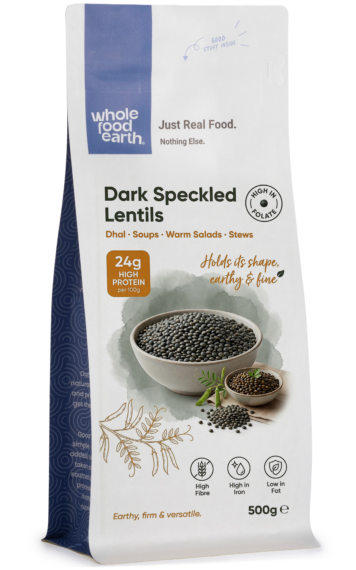 Dark Speckled Lentils