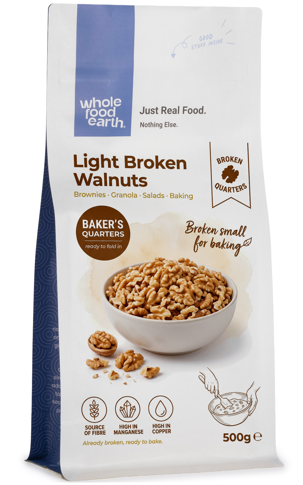 Light Broken Walnuts (Quarters)