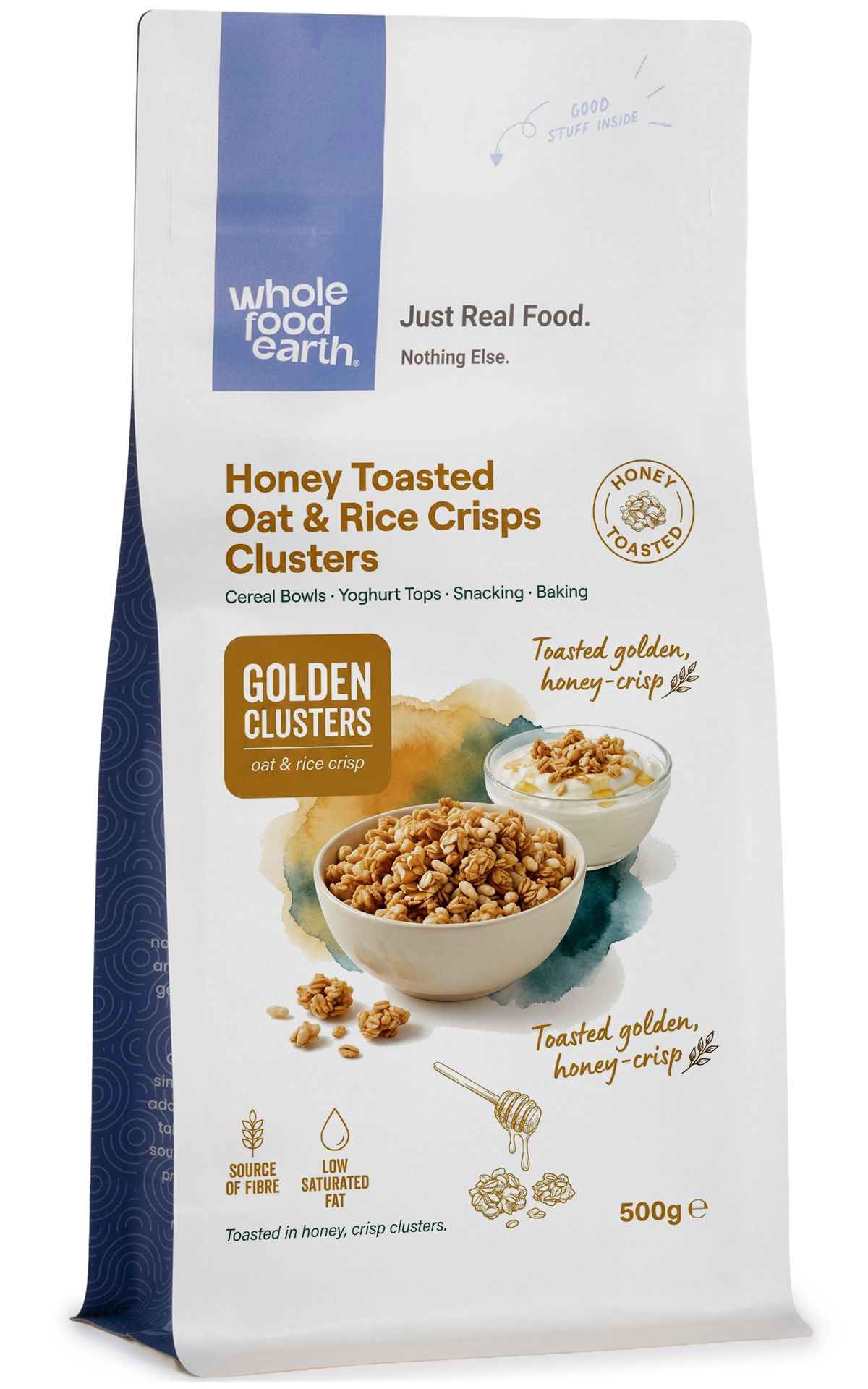 Honey Toasted Oat & Rice Crisps Clusters