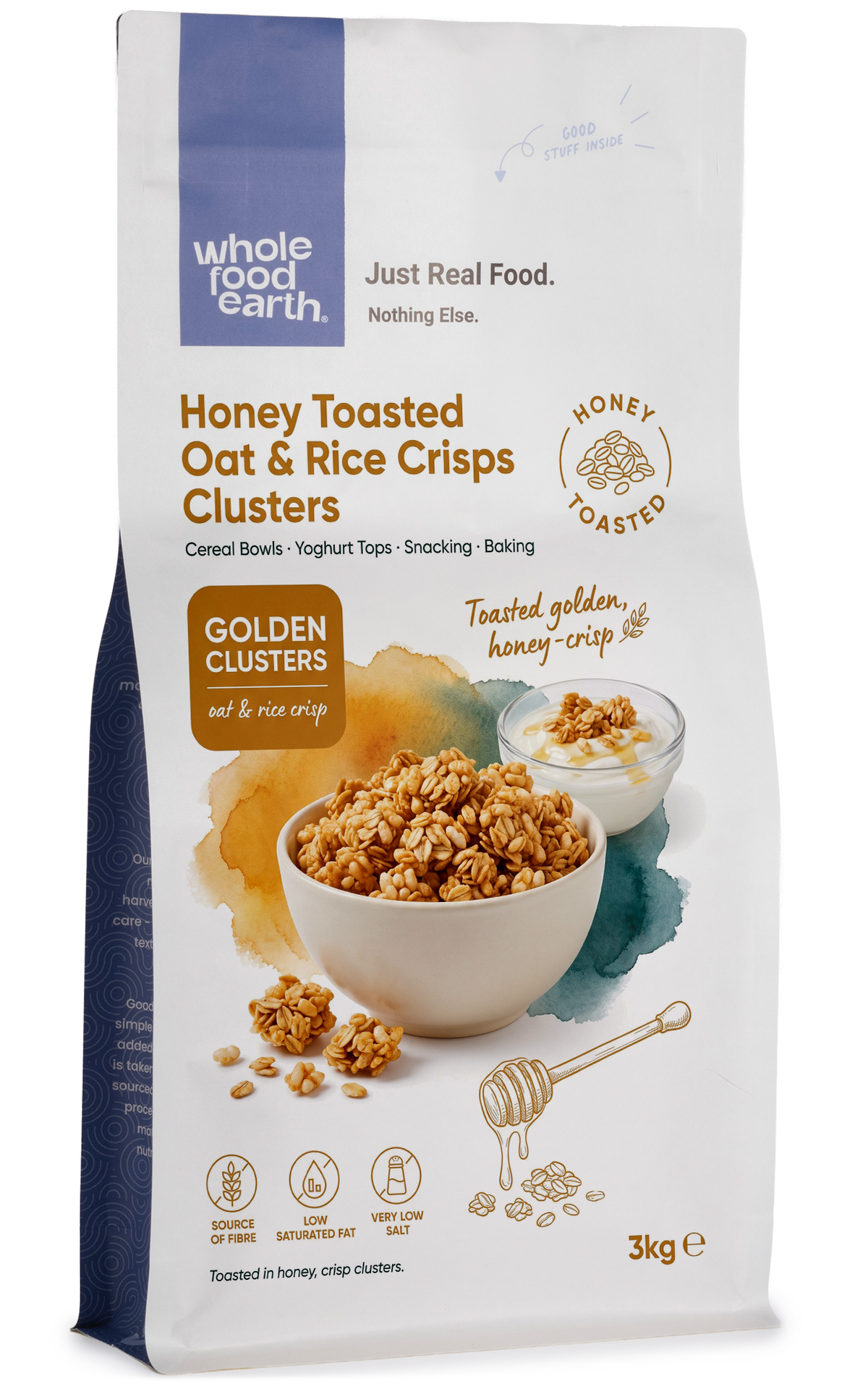 Honey Toasted Oat & Rice Crisps Clusters