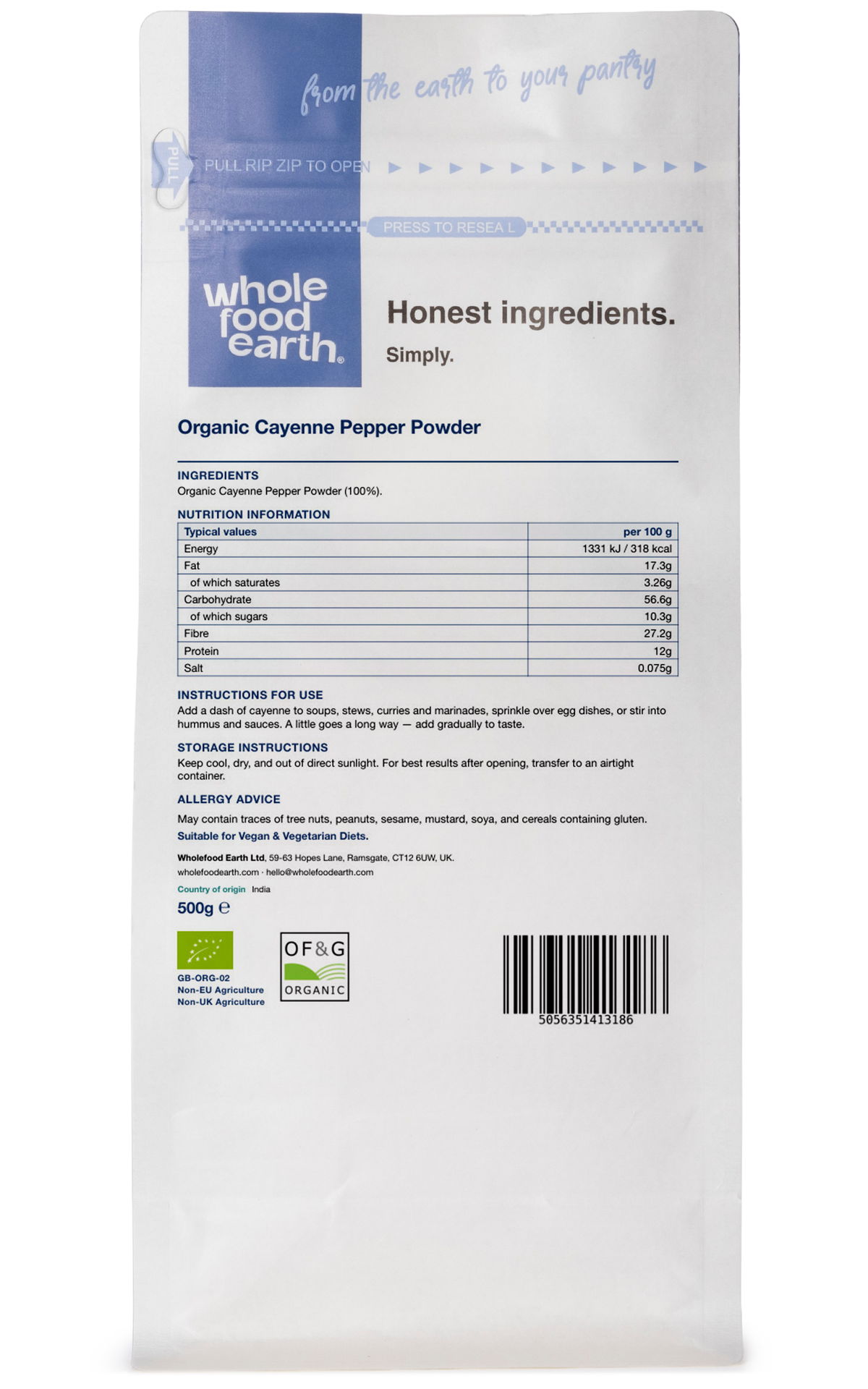 Organic Cayenne Pepper Powder