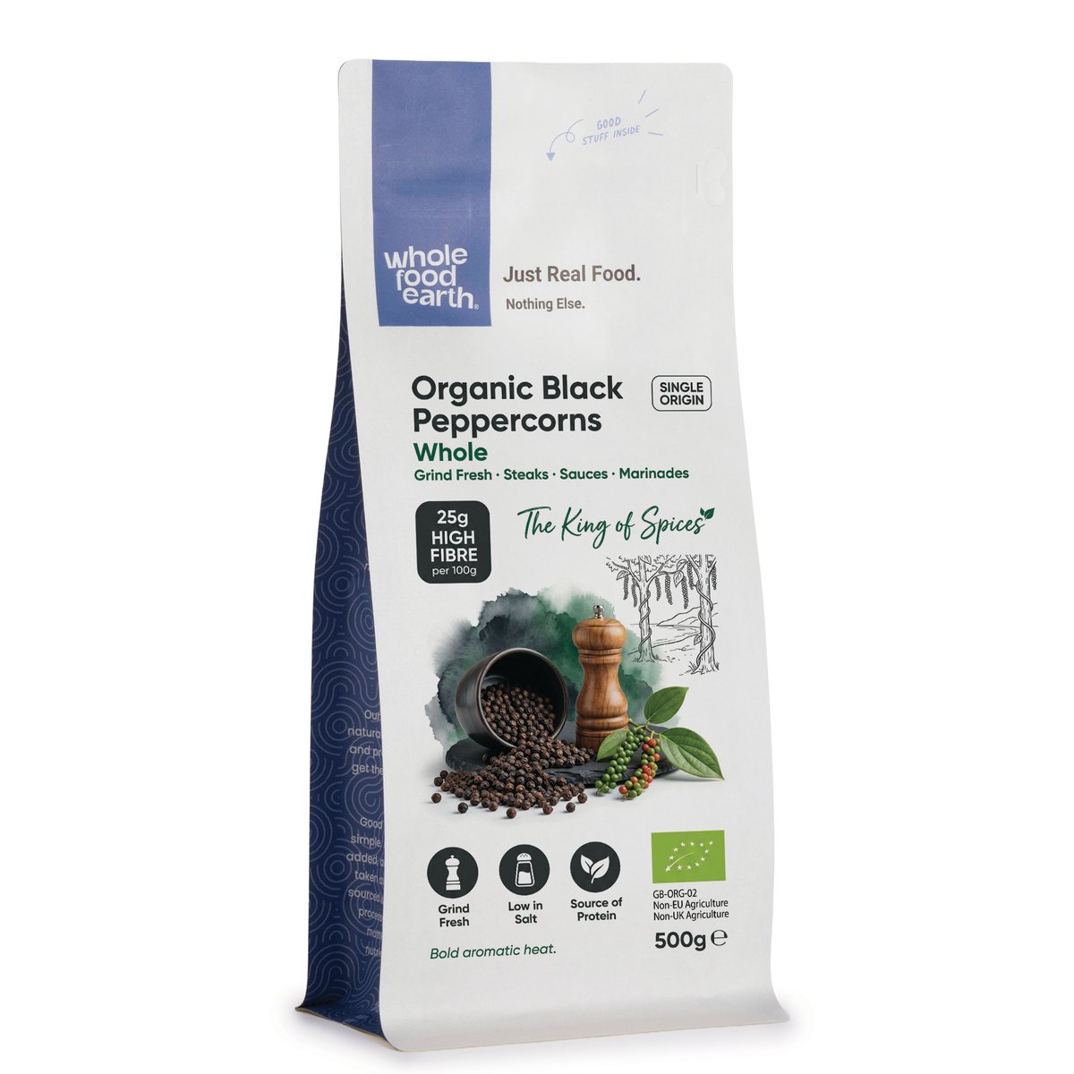 Organic Black Peppercorns Whole