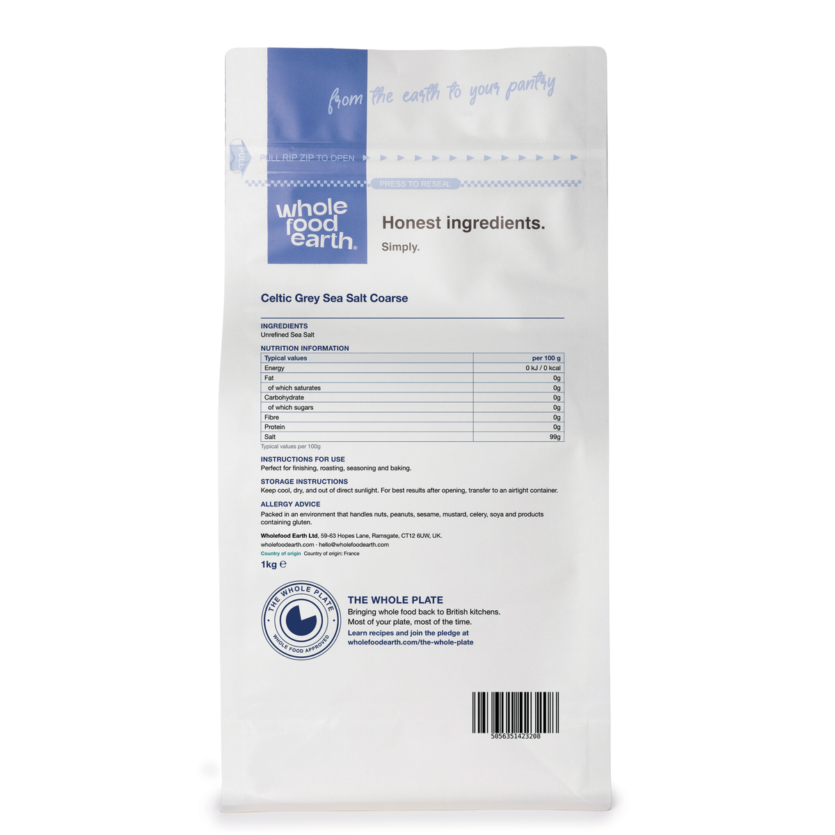Celtic Grey Sea Salt Coarse (Sel de Guerande) Unrefined