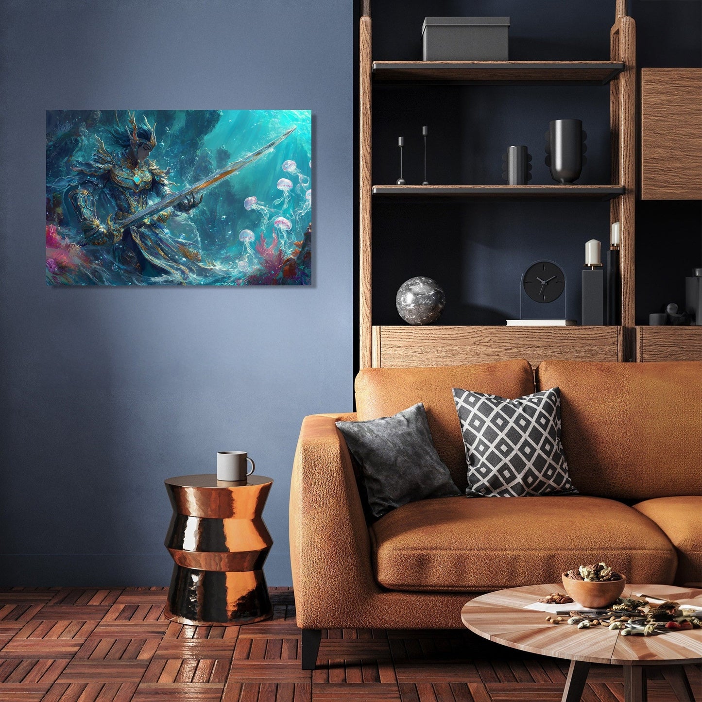 Mythical Abyss Warrior Canvas