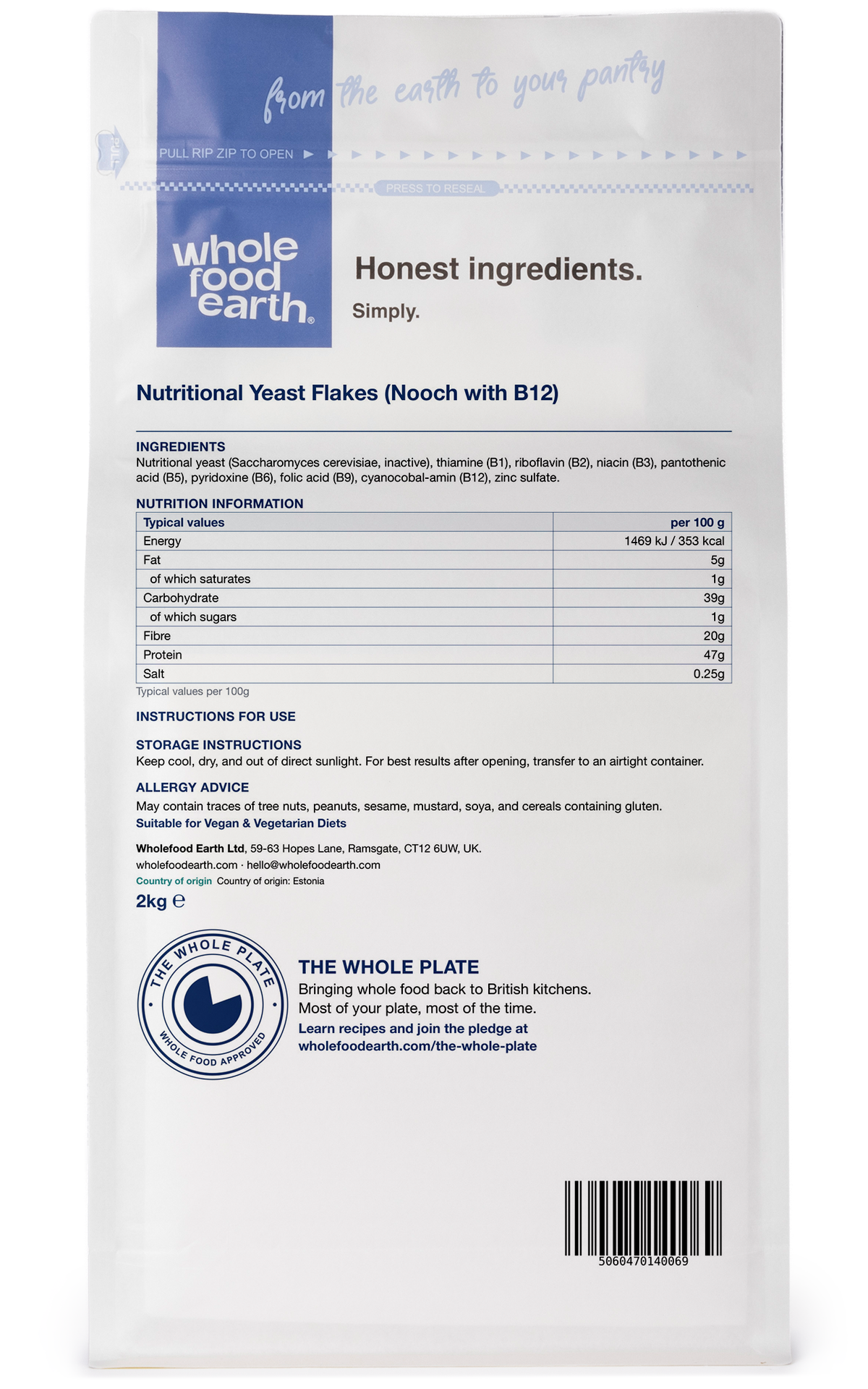 Nutritional Yeast Flakes (Nooch with B12)