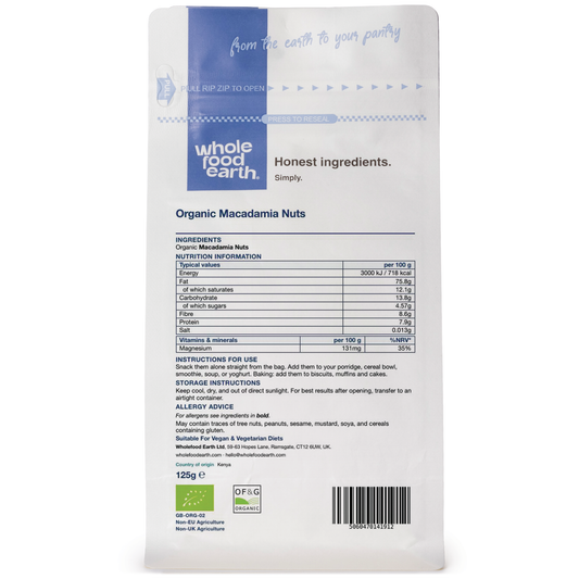 Organic Macadamia Nuts