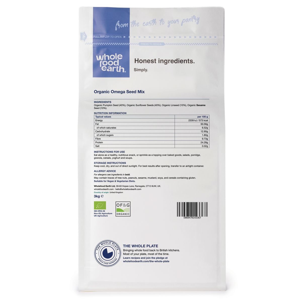 Organic Omega Seed Mix - (A blend of 4 Nutritious Seeds)