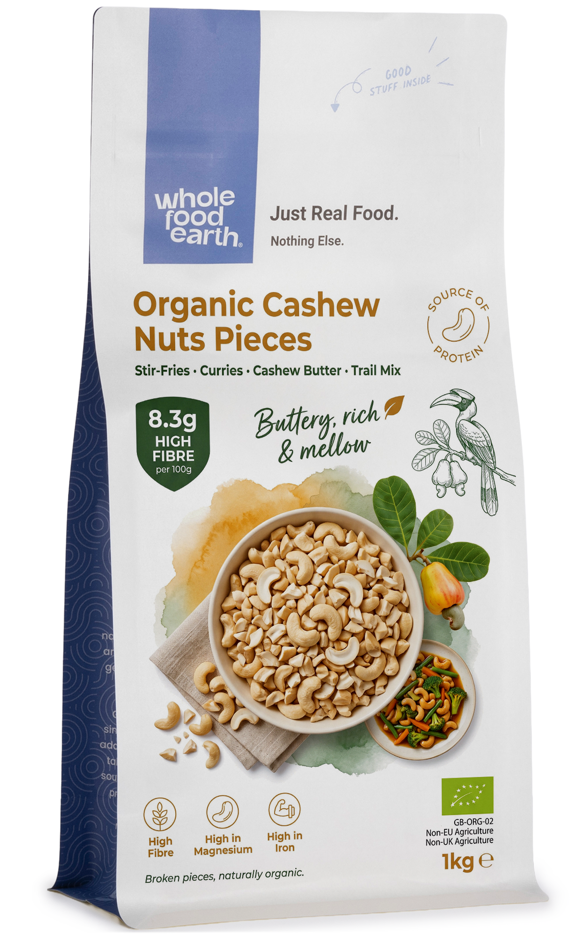 Organic Cashew Nuts Pieces