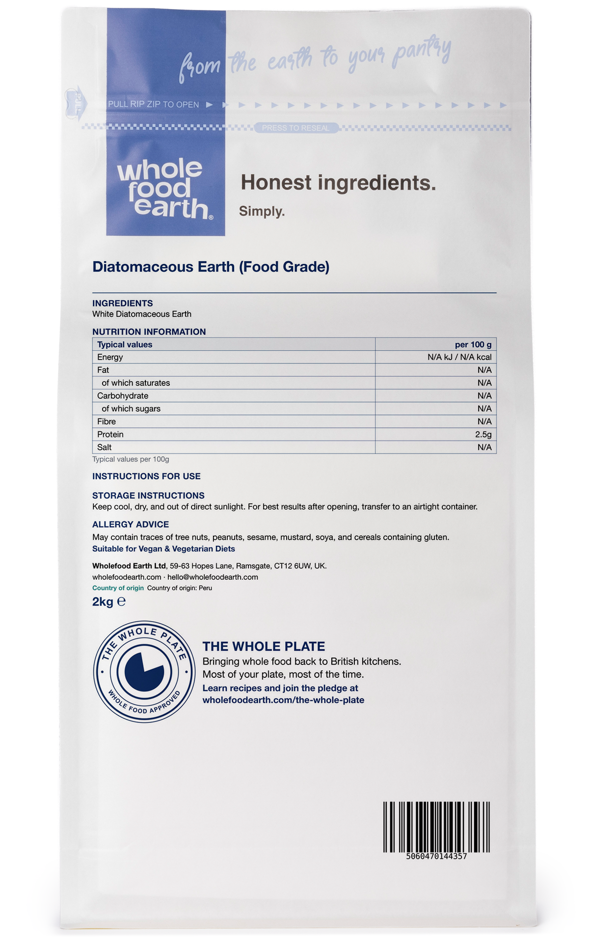 Diatomaceous Earth (Food Grade)