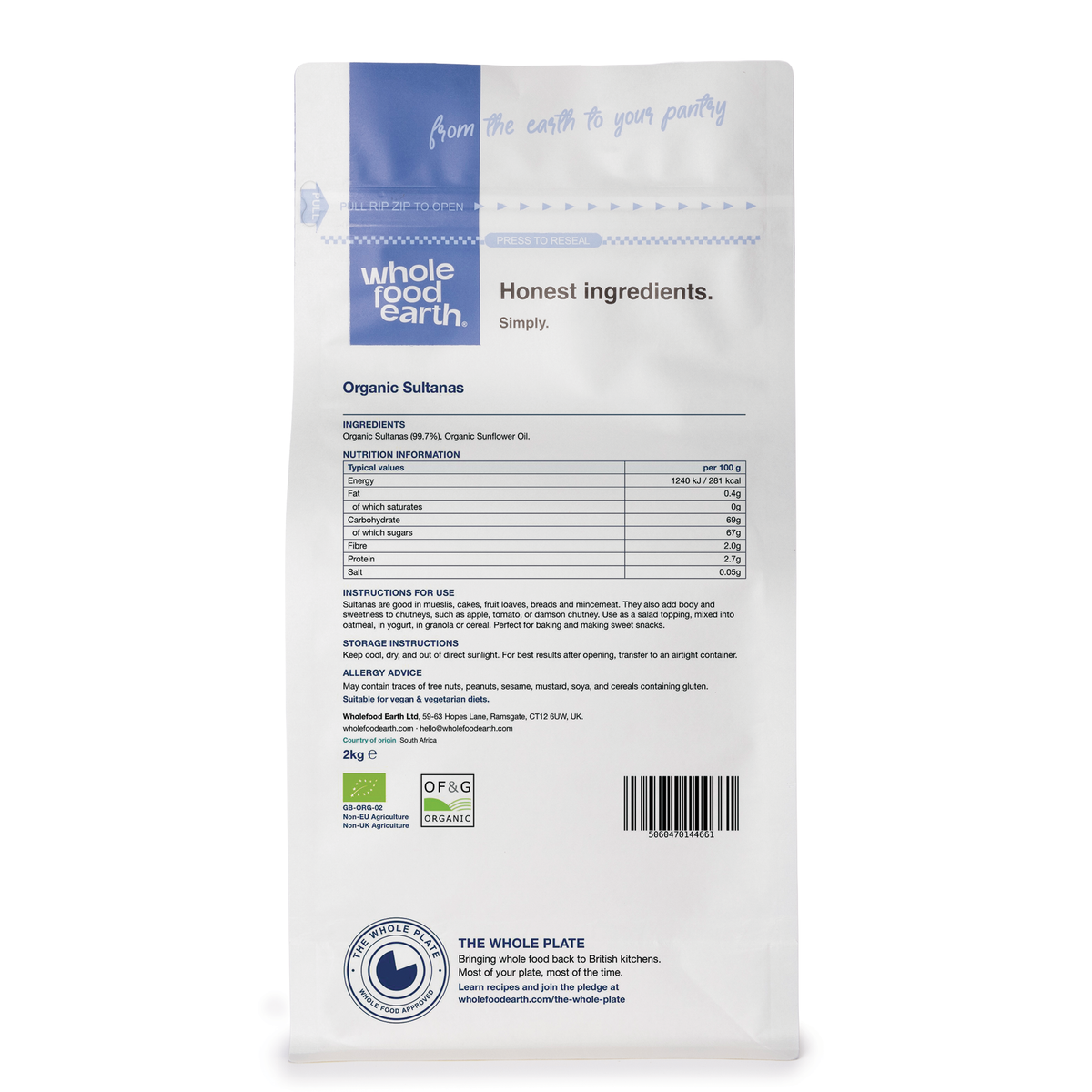 Organic Sultanas