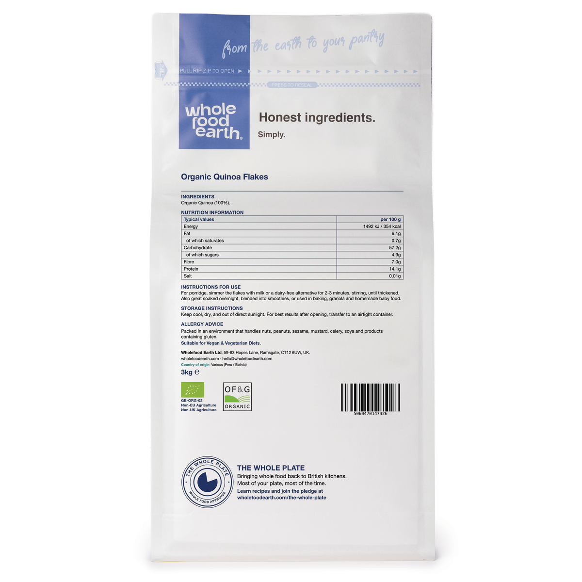 Organic Quinoa Flakes