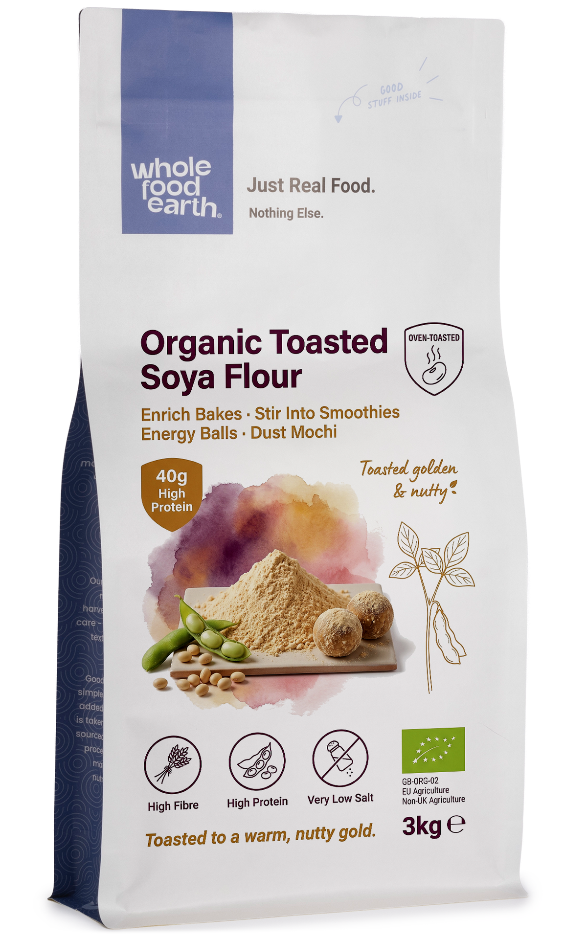 Organic Toasted Soya Flour