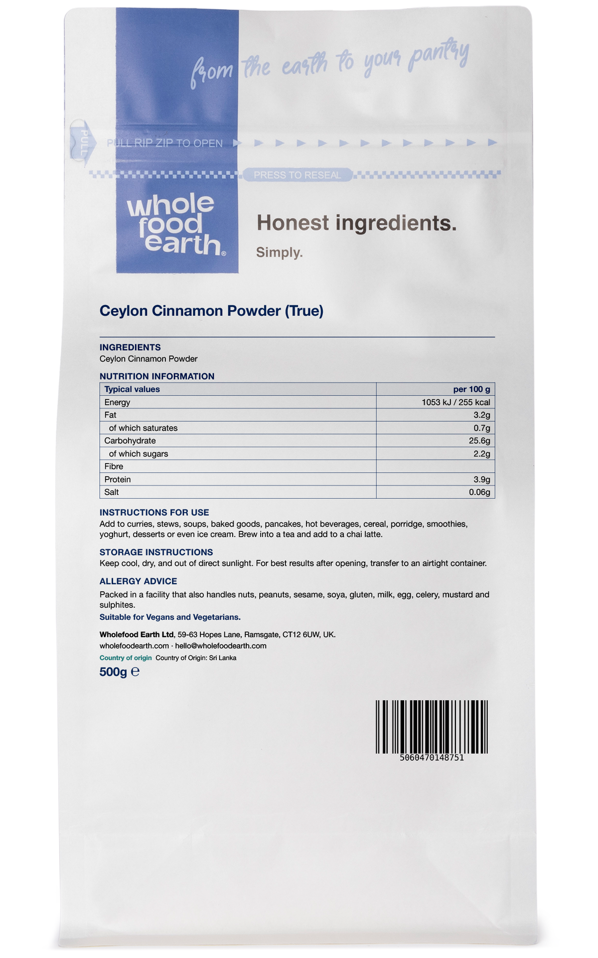 Ceylon Cinnamon Powder (True)
