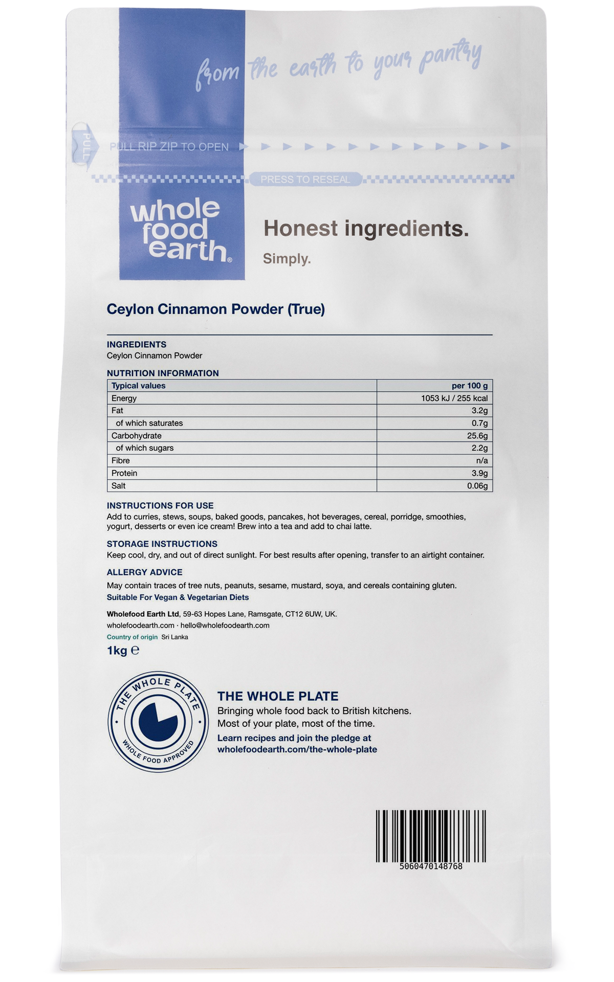 Ceylon Cinnamon Powder (True)