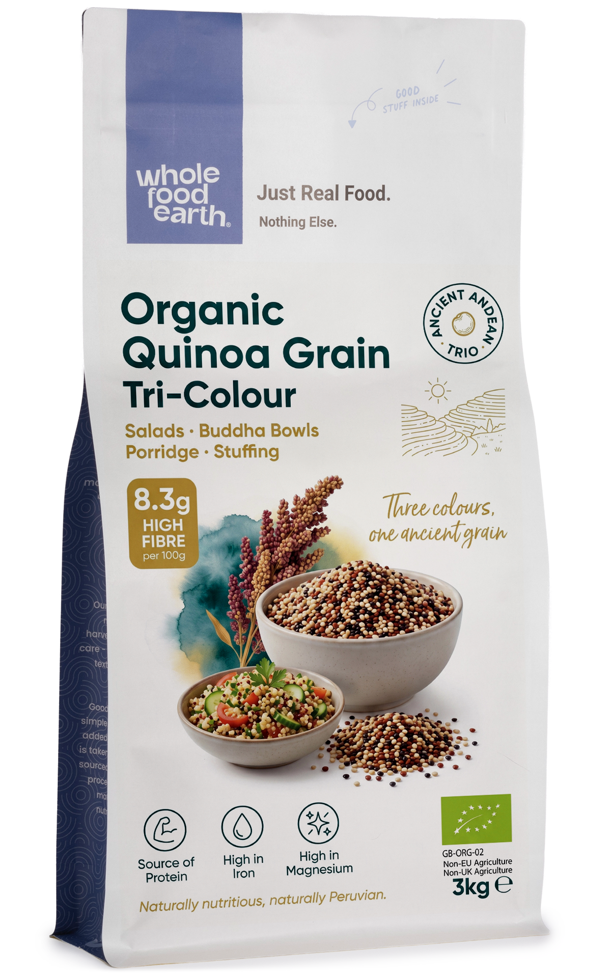 Organic Quinoa Grain (Tri - Colour)