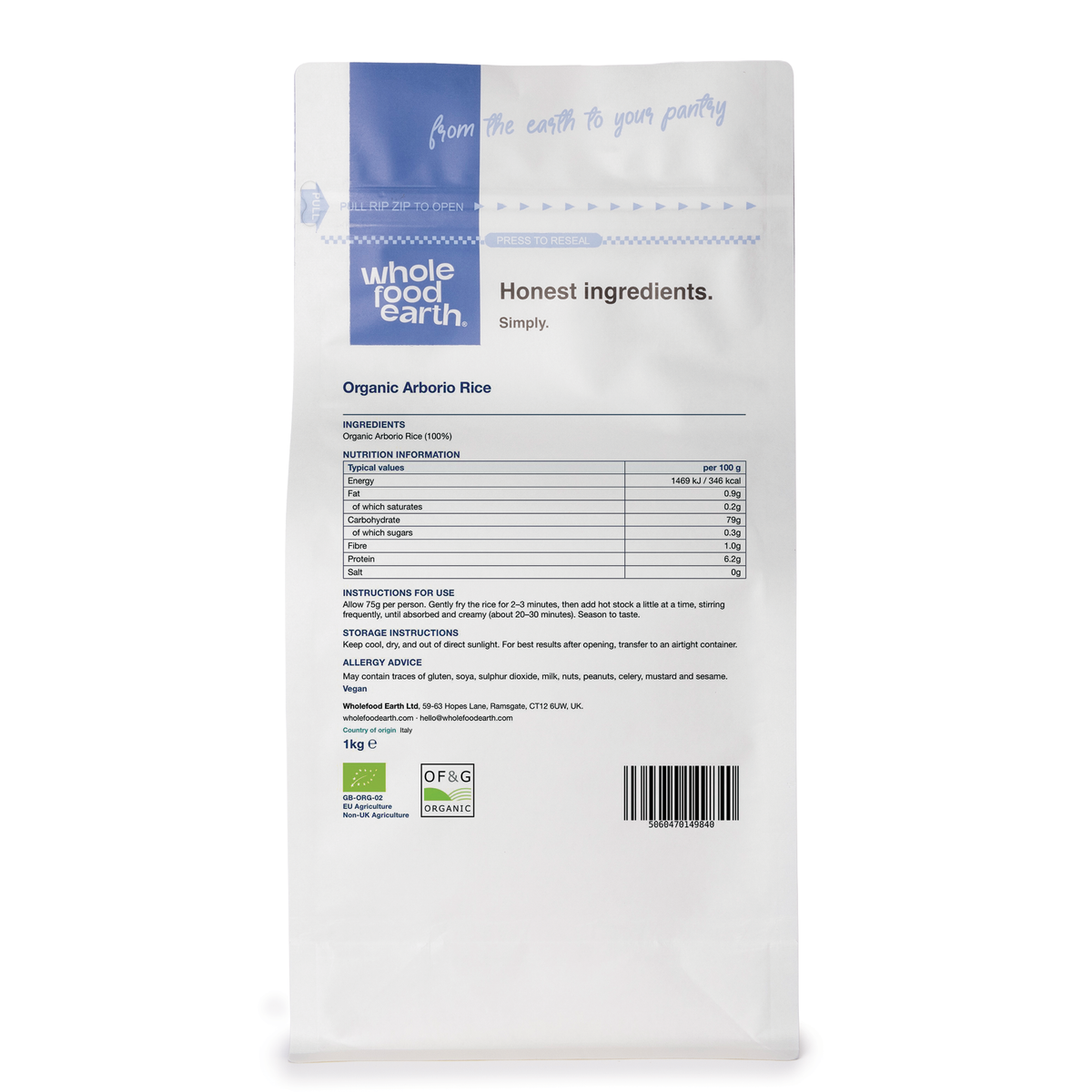 Organic Arborio Rice