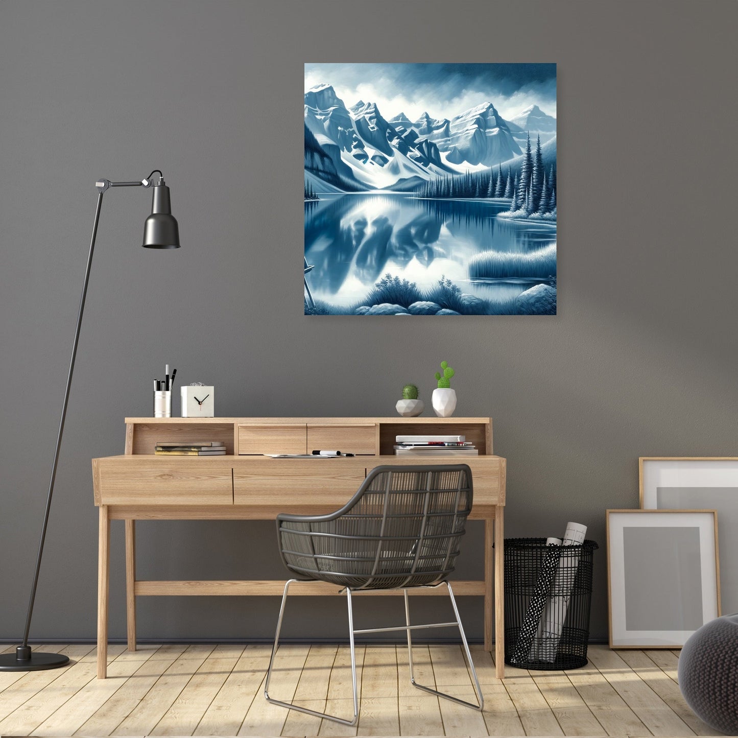 Banff Mountain Reflection Canvas
